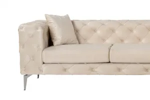 Rohová sedacia súprava / Rohová pohovka Como Eco Right - Beige