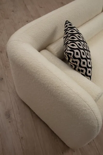 Dvojmiestna pohovka Victoria Bouclette - Cream