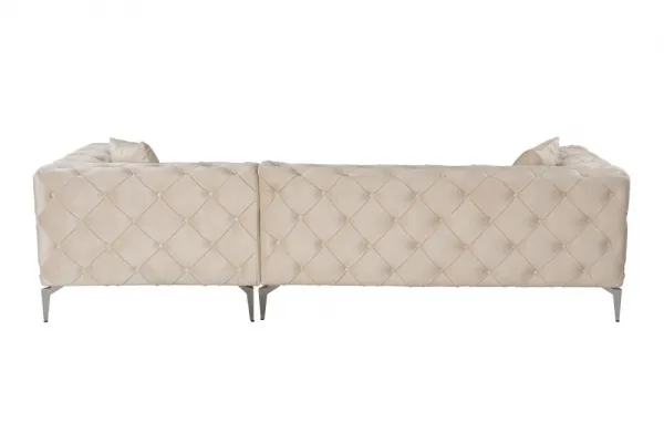 Rohová sedacia súprava / Rohová pohovka Como Eco Right - Beige