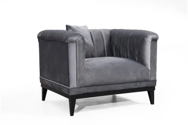 Kreslo ušiak Trendy - Dark Grey