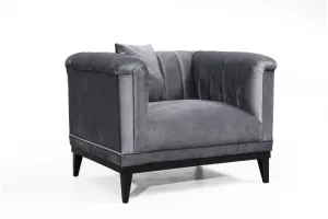 Kreslo ušiak Trendy - Dark Grey