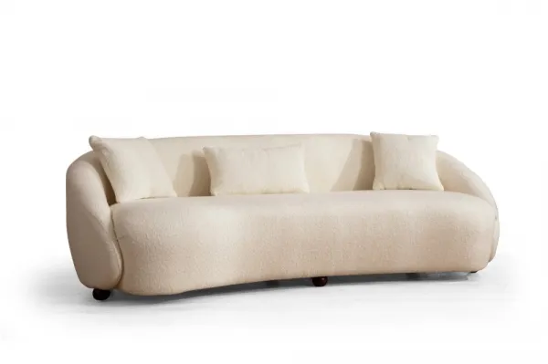 Trojmiestna pohovka Napoli Cream Bouclette