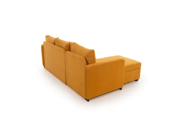 Rohová rozkladacia pohovka Kado - Mustard