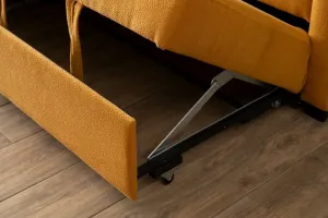 Rohová rozkladacia pohovka Kado - Mustard