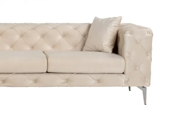 Rohová sedacia súprava / Rohová pohovka Como Eco Left - Beige