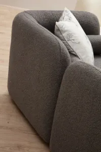 Trojmiestna pohovka Victoria Grey Bouclette
