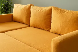 Rohová rozkladacia pohovka Kado - Mustard