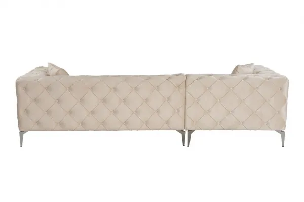Rohová sedacia súprava / Rohová pohovka Como Eco Left - Beige