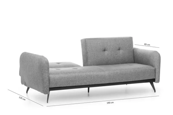 Trojmiestna rozkladacia pohovka Ron Sofabed - Grey GR111
