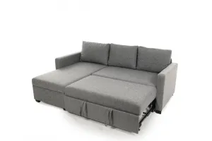 Rohová rozkladacia pohovka Kado - Light Grey