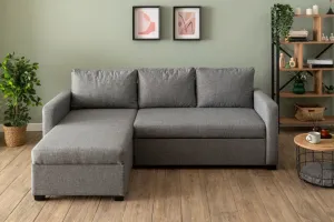 Rohová rozkladacia pohovka Kado - Light Grey