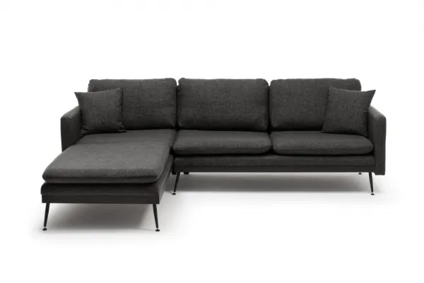 Rohová sedacia súprava / Rohová pohovka Reya - Dark Grey