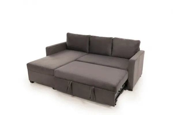 Rohová rozkladacia pohovka Kado - Grey