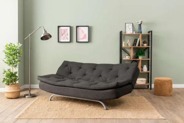Trojmiestna rozkladacia pohovka Rivo - Dark Grey