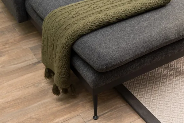 Rohová sedacia súprava / Rohová pohovka Reya - Dark Grey