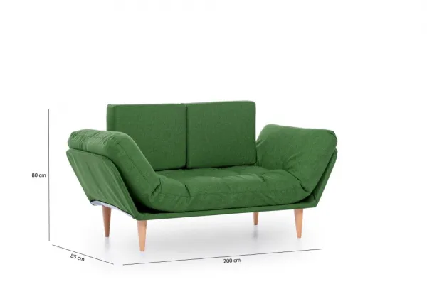 Trojmiestna rozkladacia pohovka Nina Daybed - Green GR106