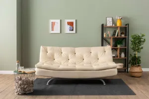 Trojmiestna rozkladacia pohovka Rivo - Cream