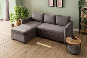 Rohová rozkladacia pohovka Kado - Grey