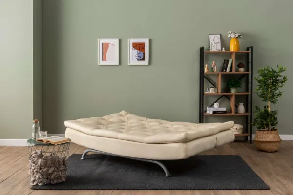 Trojmiestna rozkladacia pohovka Rivo - Cream