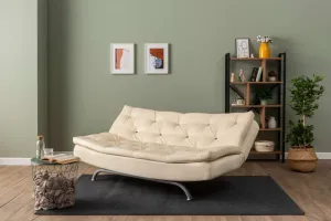 Trojmiestna rozkladacia pohovka Rivo - Cream
