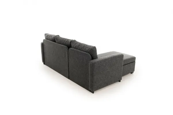Rohová rozkladacia pohovka Kado - Dark Grey