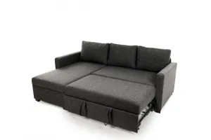 Rohová rozkladacia pohovka Kado - Dark Grey