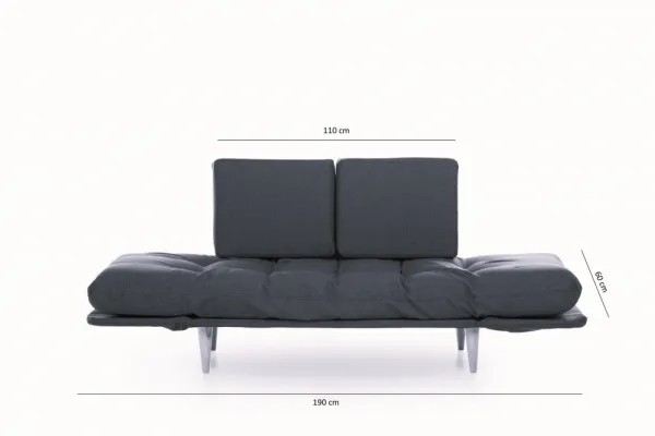 Trojmiestna rozkladacia pohovka Nina Daybed - Dark Red GR105