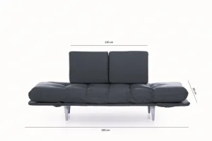 Trojmiestna rozkladacia pohovka Nina Daybed - Dark Red GR105