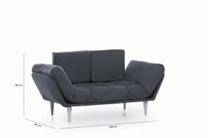 Trojmiestna rozkladacia pohovka Nina Daybed - Dark Red GR105
