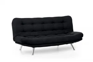 Trojmiestna rozkladacia pohovka Misa Sofabed - Black