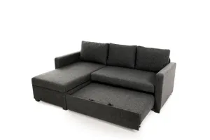 Rohová rozkladacia pohovka Kado - Dark Grey