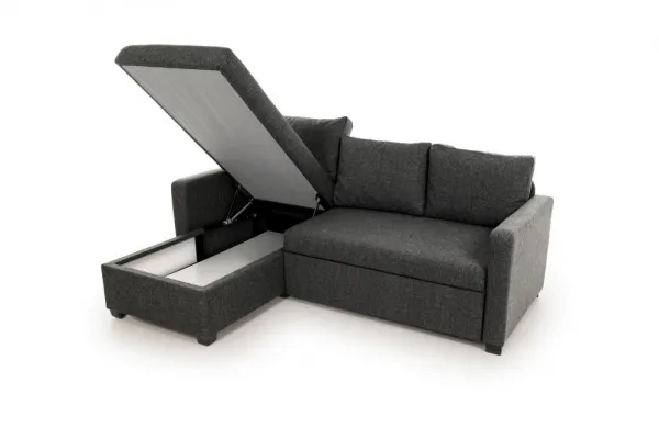 Rohová rozkladacia pohovka Kado - Dark Grey