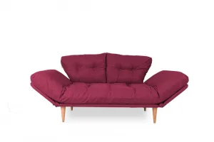 Trojmiestna rozkladacia pohovka Nina Daybed - Dark Red GR105