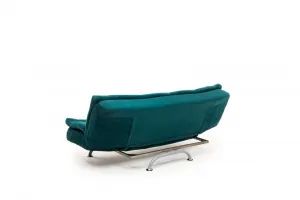 Trojmiestna rozkladacia pohovka Rivo - Petrol Green