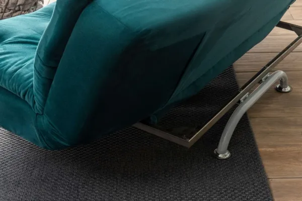 Trojmiestna rozkladacia pohovka Rivo - Petrol Green