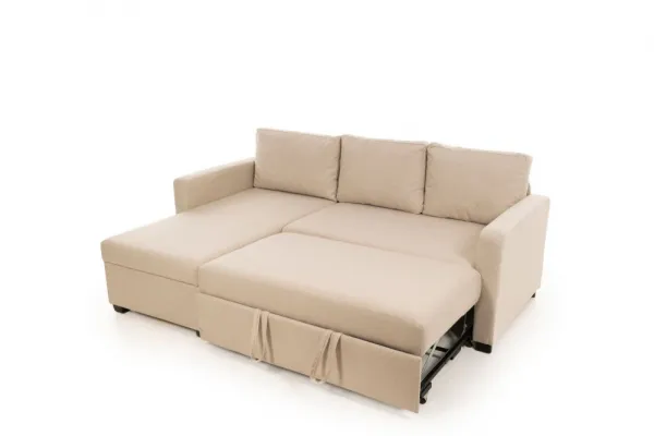 Rohová rozkladacia pohovka Kado - Cream