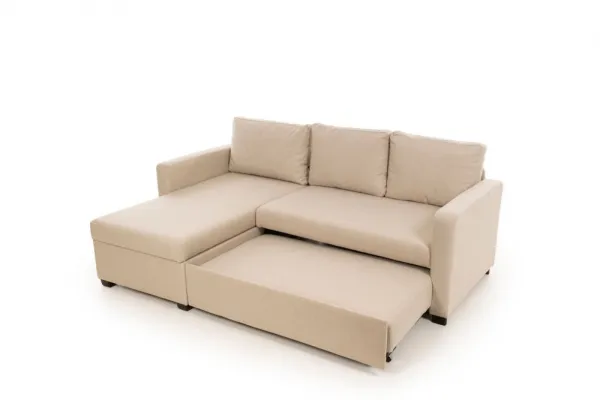 Rohová rozkladacia pohovka Kado - Cream