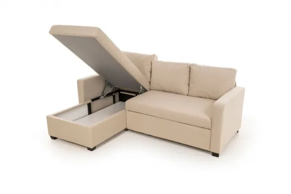 Rohová rozkladacia pohovka Kado - Cream