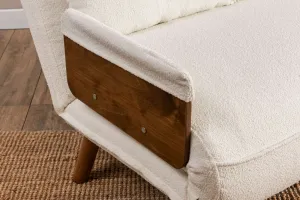 Dvojmiestna rozkladacia pohovka Cosmo 2-Seater - Teddy White