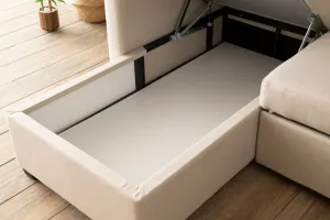 Rohová rozkladacia pohovka Kado - Cream