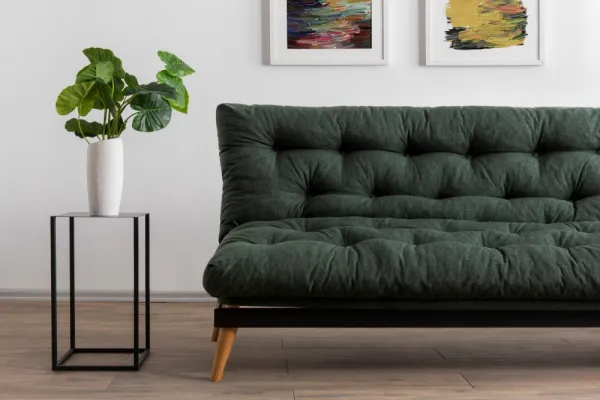 Trojmiestna rozkladacia pohovka Saki - Green