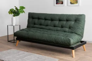 Trojmiestna rozkladacia pohovka Saki - Green