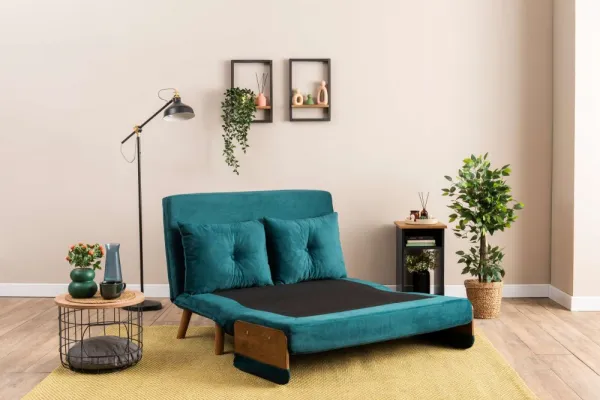 Dvojmiestna rozkladacia pohovka Cosmo 2-Seater - Petrol Green