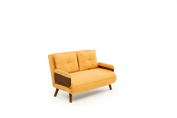 Dvojmiestna rozkladacia pohovka Cosmo 2-Seater - Mustard