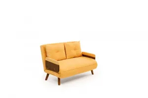 Dvojmiestna rozkladacia pohovka Cosmo 2-Seater - Mustard