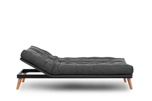 Trojmiestna rozkladacia pohovka Saki - Dark Grey