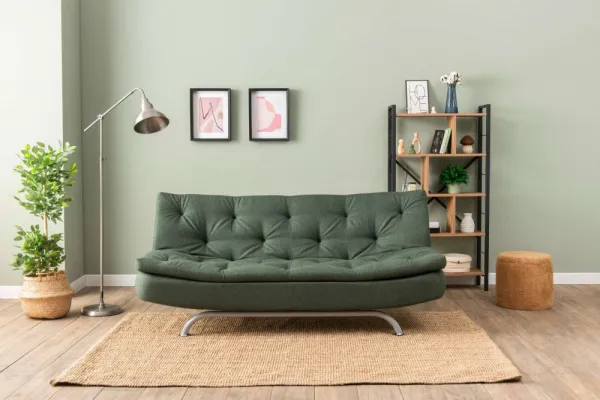 Trojmiestna rozkladacia pohovka Rivo - Green