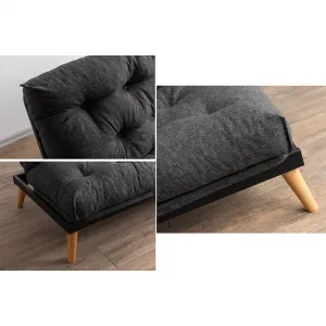 Trojmiestna rozkladacia pohovka Saki - Dark Grey