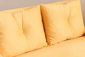 Dvojmiestna rozkladacia pohovka Cosmo 2-Seater - Mustard