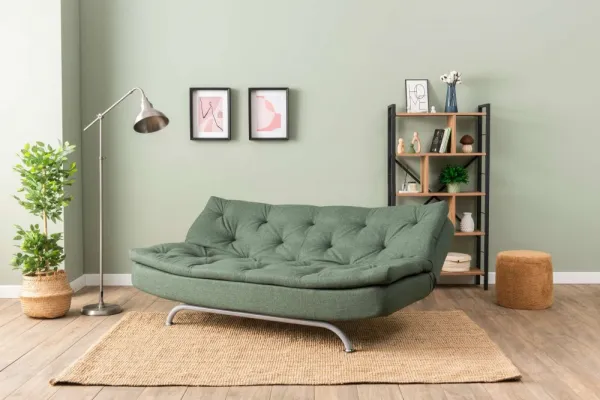 Trojmiestna rozkladacia pohovka Rivo - Green